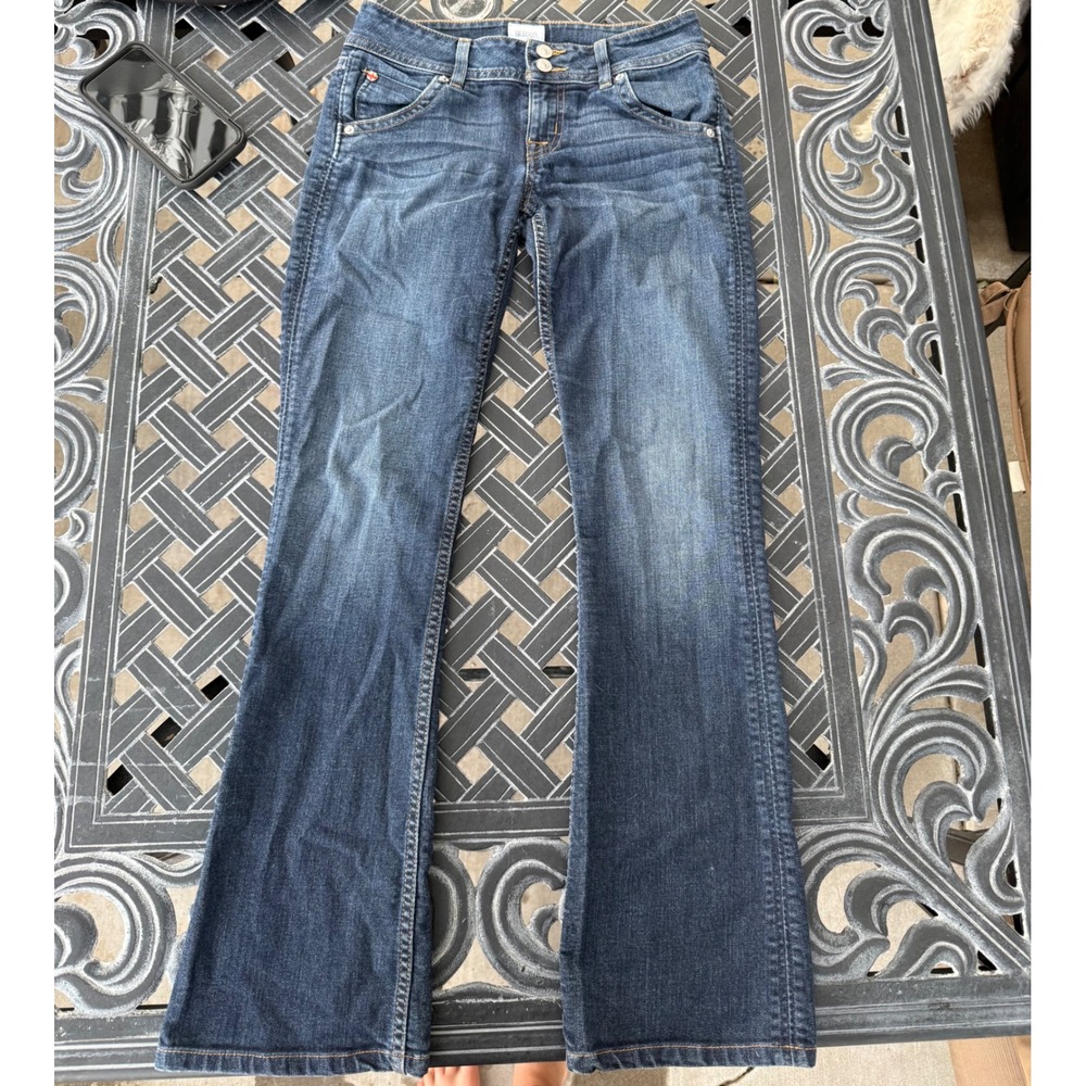 Hudson Beth Baby Bootcut Jeans Medium Wash Blue Denim Low Rise Size 26